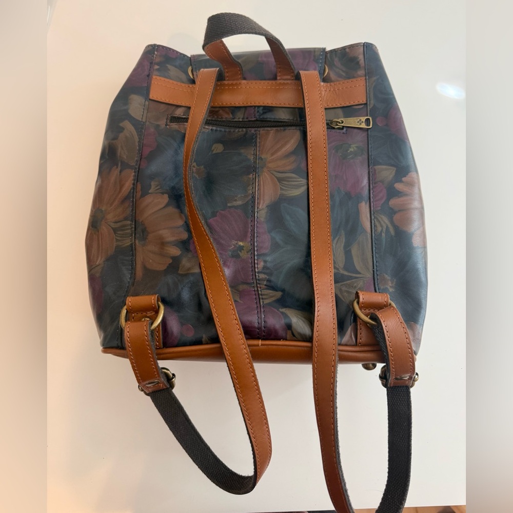 Patricia Nash Floral Leather Backpack - Picture 5 of 13